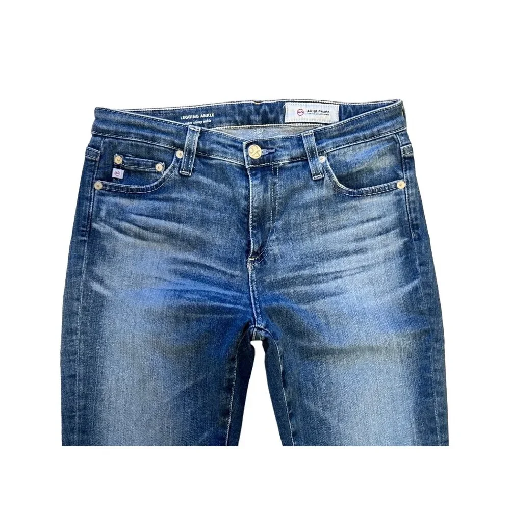 Size 28R AG Adriano Goldschmied The Legging Ankle Super Skinny Jeans Mid-Rise - Picture 7 of 16